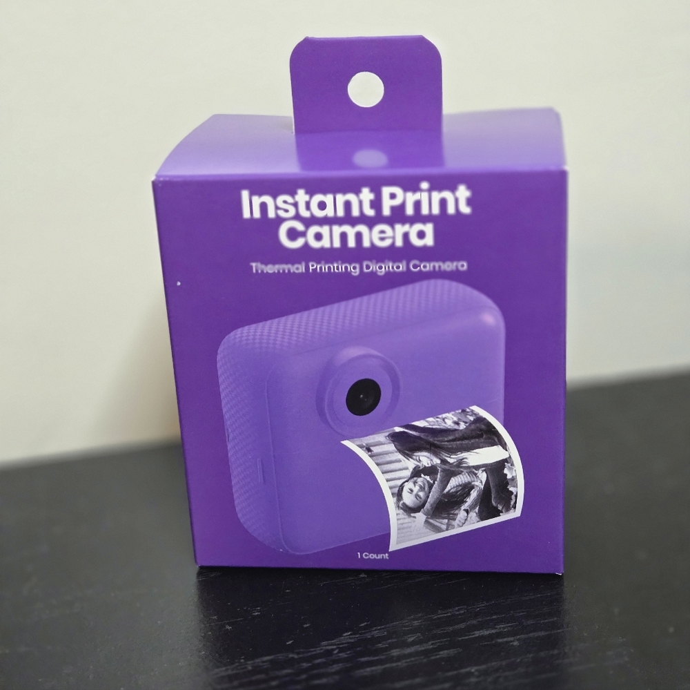 Purple Instant Print Camera
